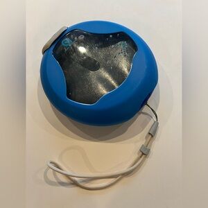 Blue Hard cd case storage holds 16 cds with carrying strap Y2K 90s nostalgia